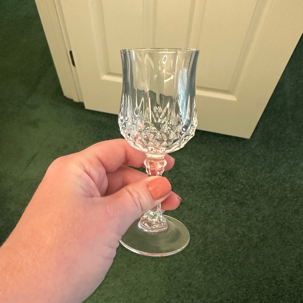 Elegant Clear Glass Cordial Set